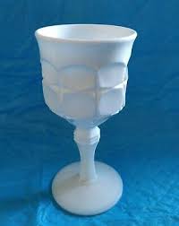 Vintage Indiana Glass Goblet Milk
