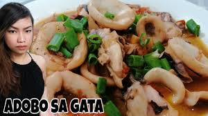 how to cook adobong pusit sa gata