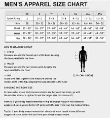 Adidas Mens Apparel Size Chart