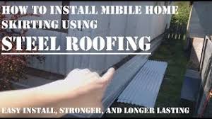 how to install mobile home skirting