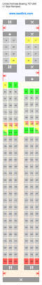 United Airlines Boeing 757 200 V1 Seating Chart Updated