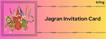 beautiful jagran invitation card messages