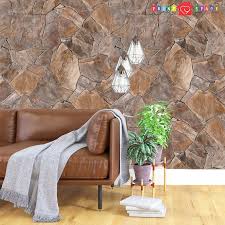 3d Stone Wallpaper With Brown Gray Rock