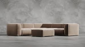 Quality Modular Sofa Velvet British