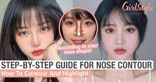 how to contour nose a step by step