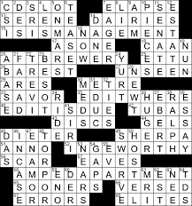 Duplicate clue solutions are not entered twice so each answer you see is unique or a synonym. La Times Crossword 23 Apr 21 Friday Laxcrossword Com