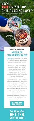 drizzle or chia cashew pudding layer