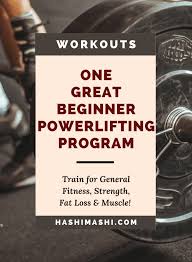 best beginner powerlifting program for