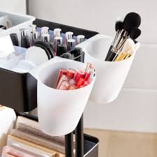 black 3 tier cart makeup solution the