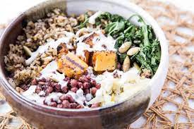 grilled macrobiotic bowl which features