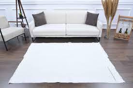 5x6 solid white vine area rug