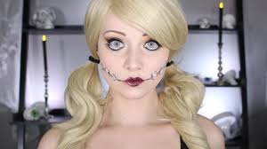 halloween doll makeup tutorial no