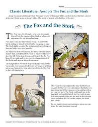 aesop s the fox and the stork