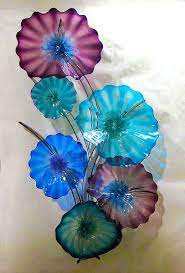 Blown Glass Wall Sculpture Ina