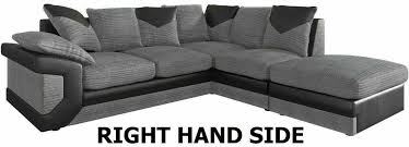 dino black grey corner sofa sliding