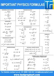 54 Cogent Physics Eoc Formula Chart