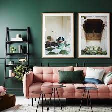 bold casablanca pink sofa green