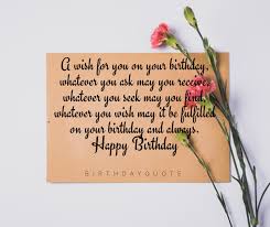 Birthday Quotes - “A wish for you on your birthday,... | Facebook