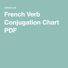 French Verb Conjugation Chart Pdf Conjugation Chart Verb