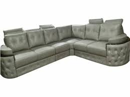 l shape 7 seater leather sofa set for