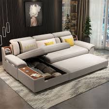 china l shape modern sofa bed leather
