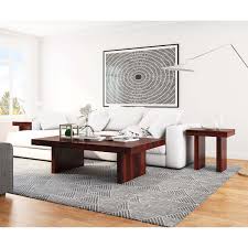 Stable and rustic, the cheap end tables and coffee table sets gives your home a warm and welcoming air. Contemporary Rustic Wood 3 Piece Large Coffee Table And End Table Set