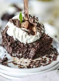 Chocolate Tres Leches Cake gambar png