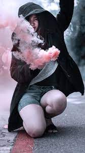 If you have one of your own you'd like to share, send it to us and we'll be happy to include it on our website. Girl Hoodie Colorful Smoke Bombs Street Portrait 4k Ultra Hd Mobile Wallpaper Colored Smoke Street Portrait Hoodie Girl
