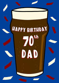 happy 70th dad card scribbler