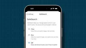safe search filters on iphone and ipad