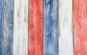 Stressed Wooden Boards Painted Red White And Blue For Patriotic
