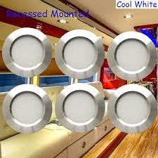 12 Volt 3w Interior Rv Marine Led Recessed Ceiling Lights Cool White 6pcs Silver Ebay