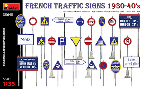 35645 道路標識 フランス1930～40年代 – Miniart