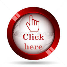 Click here website icon. High quality web button.