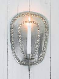 Silver Wall Sconce Wall Candle Holder