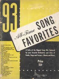 93 All Time Song Favorites Songbook Piano Voice Vintage 1950's America  Blue Bird | eBay