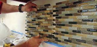 how to install a mosaic tile backsplash