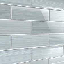 Deciding to use glass tile for your backsplash will bring pros and cons, but for many people, the pros outweigh the cons and they are able to bring a unique and beautiful look to their kitchen at an affordable price. Bodesi Heron Gray 4 In X 12 In Glass Tile For Kitchen Backsplash And Showers 10 Sq Ft Per Box Hpt Hr 4x12 The Home Depot