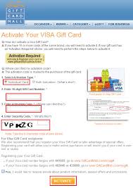 activate 200 visa gift cards from