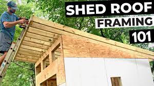 diy shed roof framing how to build a