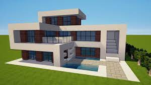 Wir zeigen ihnen verschiedene beispiele schöner fertighäuser unter 80.000 euro. Minecraft Modernes Haus Bauen Tutorial Haus 143 Youtube