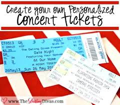 Ticket Gift Certificate Template Via Make Your Own Concert Tickets
