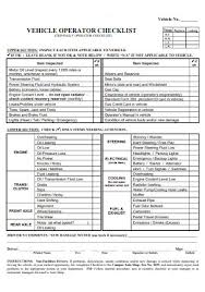34 sle vehicle checklists in pdf