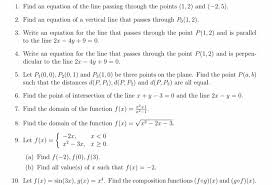 Solved 1 Find An Equation Of The Line