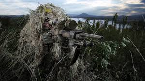 camouflage military sniper