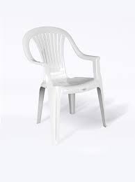 White Plastic Garden Bistro Chairs