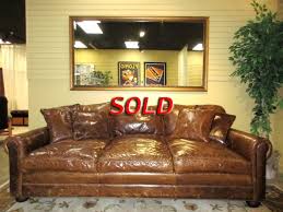 Old Hickory Tannery Leather Sofa At The