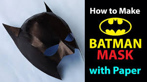 how to make batman mask easy म स क