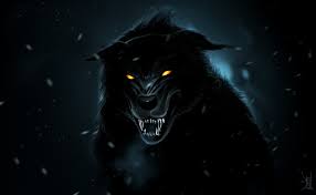 Werewolf Dark Forest Black Wolf Paint ...