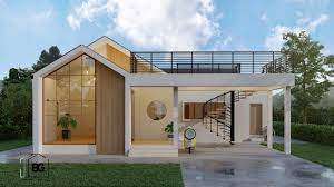 Deluxe Contemporary Home Plan With A